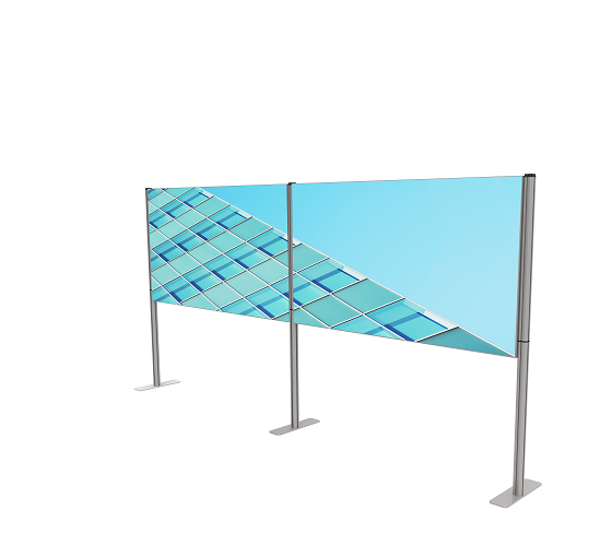 صندوق إضاءة LED محمول من الألومنيوم لوحة إعلانية