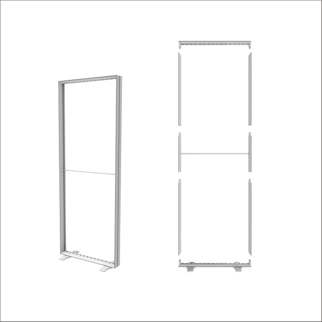 85 * 225cm الألومنيوم مربع ضوء LED داخلي للترقية